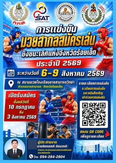 การแข่งขันมวยสากลสมัครเล่น ชิงชนะเลิศแห่งจังหวัดร้อยเอ็ด